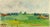 R. Boutin, Landscape Watercolor - Green Pasture With Country Homes For Sale - Image 4 of 4