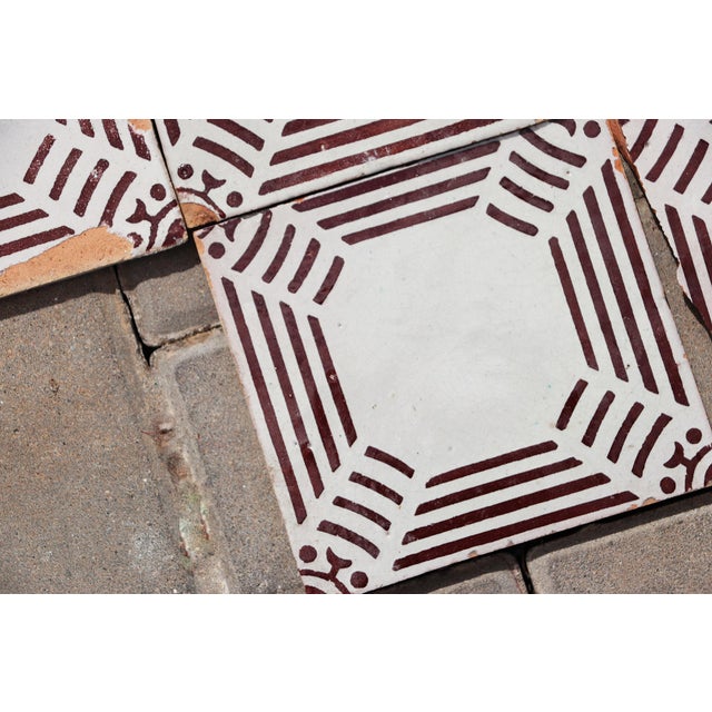 1920s Antique Bauhaus Portuguese Set of Ten Tiles For Sale - Image 13 of 13