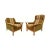Vintage mid-century Danish sofa set in hand-carved and turned quarter-sawn white oak with original green wool upholstery...