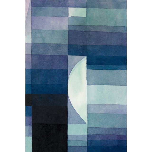 Paul Klee 1922 the Harbinger of Autumn Modernist Blue Orange Fine Art Print Diptych by Paul Klee — 36" X 54" Per Panel For Sale - Image 4 of 7