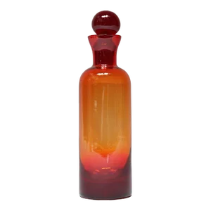 Vintage Italian Amberina Decanter With Stopper