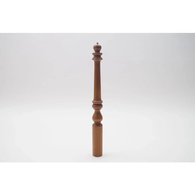 Large Scandinavian Teak Pepper Mill, 1960s For Sale - Image 10 of 10