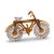 1960s Mid-Century Diamond 14k Yellow Gold Bicycle Brooch For Sale - Image 4 of 6