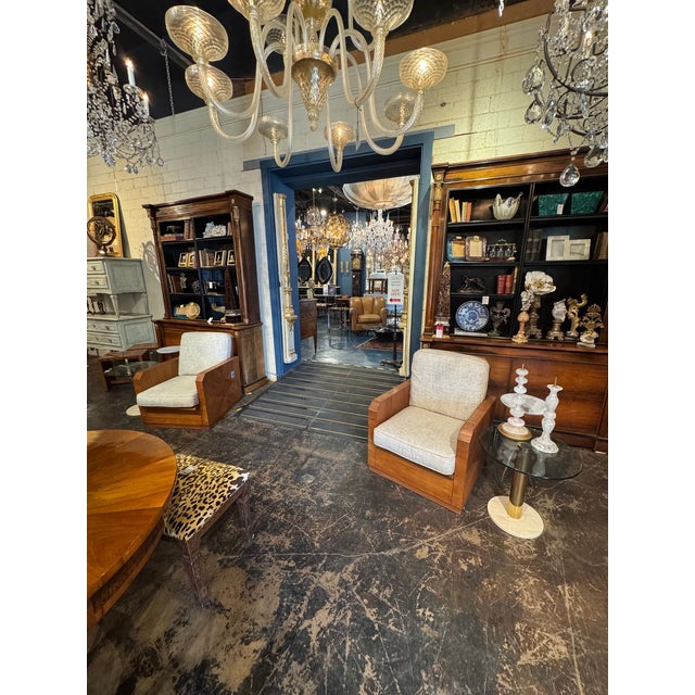 Pair of French Empire Walnut Display Cabinets For Sale - Image 11 of 11
