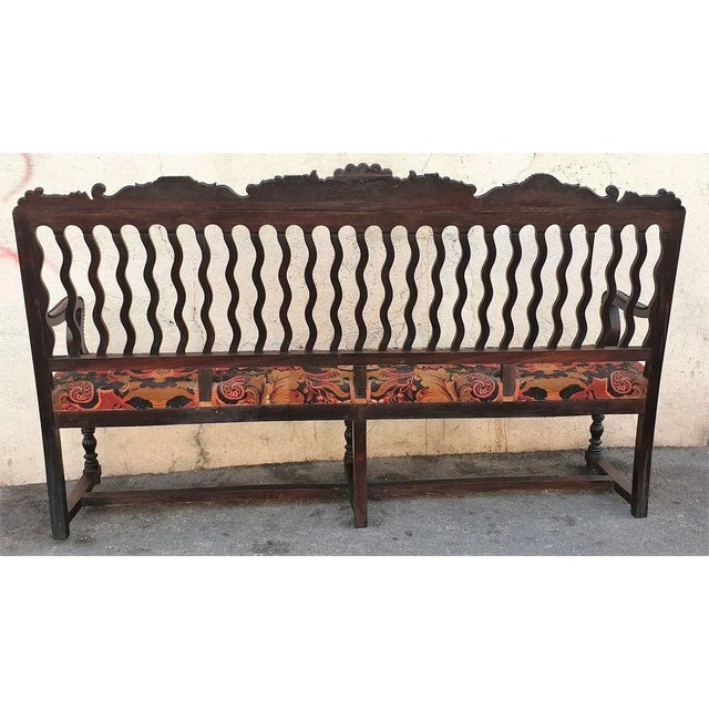 Tan 19th Century Rosewood Billiard Bench from Vanrycke For Sale - Image 8 of 18