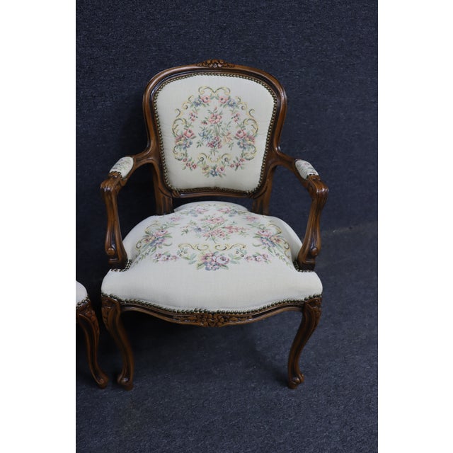 Pair of Chateau D’Ax Italian Carved Armchairs For Sale - Image 10 of 16