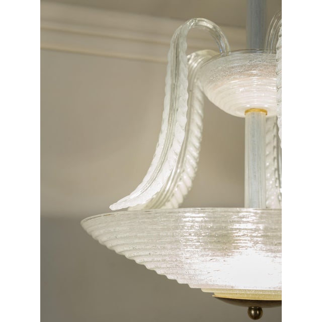 Mid-Century Modern Vintage Art Deco Murano Glass Light from Seguso Vetri Darte, 1930s For Sale - Image 3 of 11