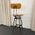 Tan Industrial Height Adjustable Stool by Toledo Metal Furniture Co. For Sale - Image 8 of 9