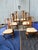 Set of 8 Vintage Queen Anne Dining Chairs With Carved Cabriolet Legs and Splats For Sale - Image 9 of 12