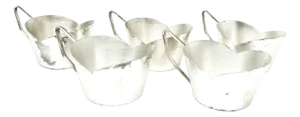 Vintage German Tea Baskets by Wolfgang Wolff, 1970s, Set of 5