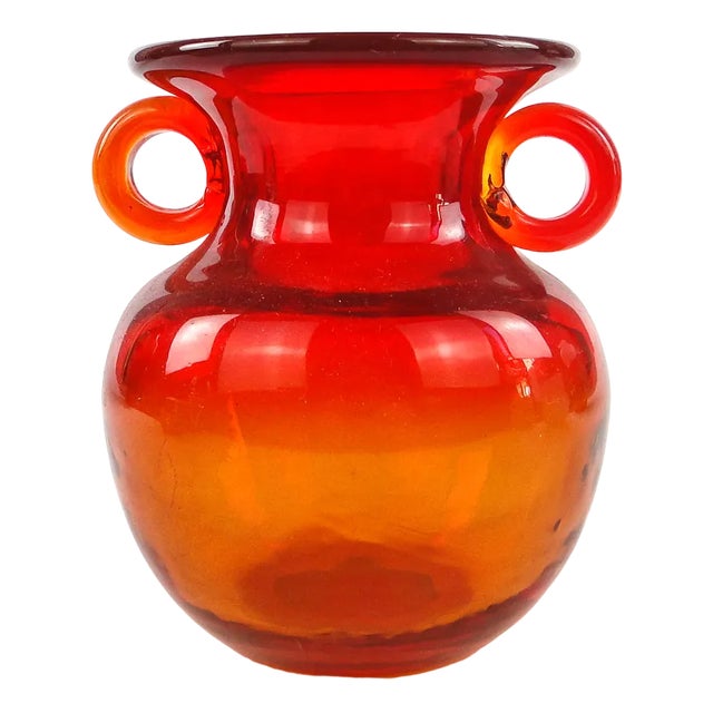 Vase by J. Słuczan-Orkusz for Cracow Institute for Glassworks, Poland, 1970s For Sale