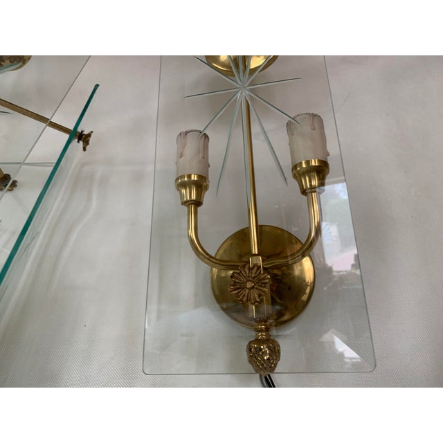 Art Deco Large Wall Lamps, 1970s, Set of 4 For Sale - Image 9 of 18