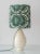 Boho Chic Antique Art Deco Ceramic Table Lamp with New Silk Ikat Shade by Charles Catteau For Sale - Image 3 of 11
