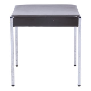 Mid-Century Leather Stool, 1960s For Sale