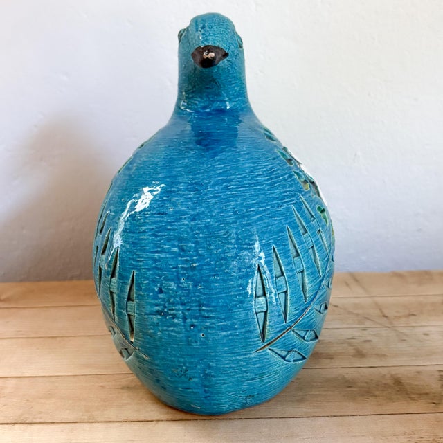 Ceramic Aldo Londi for Bitossi Rimini Blue Set of 2 1960's Dove Figurines For Sale - Image 7 of 13