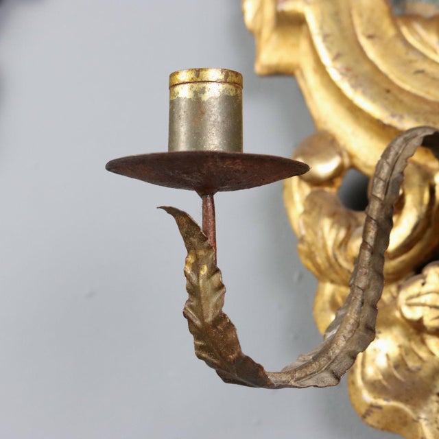 Small Carved Gilded Mirrors, Set of 3 For Sale - Image 10 of 13