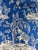 Clarence House Clarence House / Hill House Ile Des Elephant Cobalt Blue Linen Fabric 13 Yards For Sale - Image 4 of 6