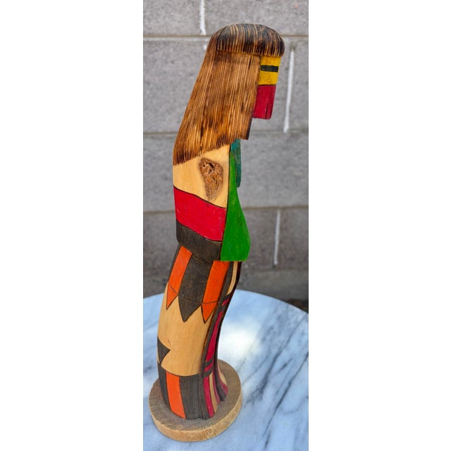 Vintage Signed K.T. Spencer "White Chin" Hand-Carved Wood Kachina Doll ## Description This 12.5-inch hand-carved and hand-...