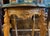 Late 20th Century Late 20th Century Beautiful Carved Round Walnut Side Tables With Glass Top For Sale - Image 5 of 7
