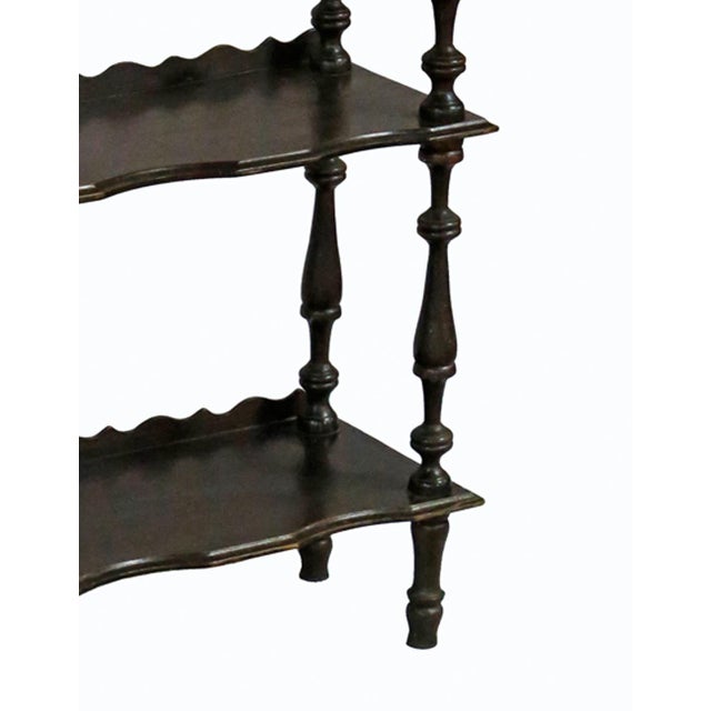Early 20th Century Traditional Brown Wooden Etagere Chairish