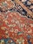 Antique Farahan Sarouk Handmade Oriental Rusty Red & Navy Blue Rug For Sale - Image 12 of 12