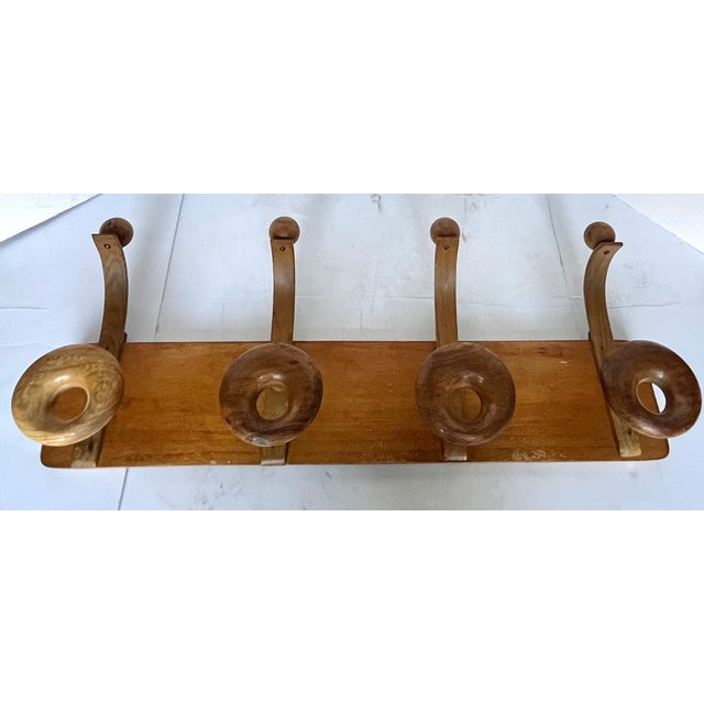 20th Century MCM Modern French Coat & Hat Rack For Sale - Image 9 of 15