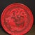 Carved Red Lacquer Dragon and Phoenix Round Decorative Plate For Sale In Los Angeles - Image 6 of 9