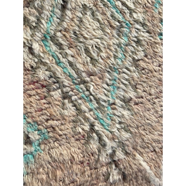 1980s Genuine Vintage Boujad Berber Moroccan Rug For Sale - Image 6 of 12