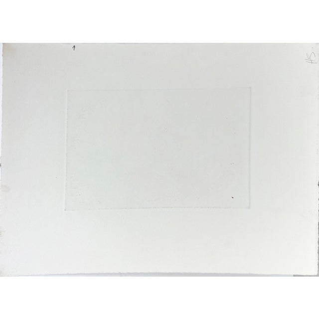 Paper Abstract W/Woman Carrying a Young Child Finely Detailed Collotype on Paper by Heather Speck For Sale - Image 7 of 8