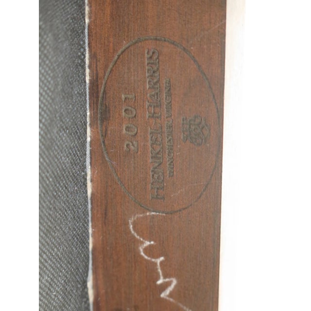 Henkel Harris #115 Carved Mahogany Arm Chairs- A Pair For Sale - Image 12 of 13