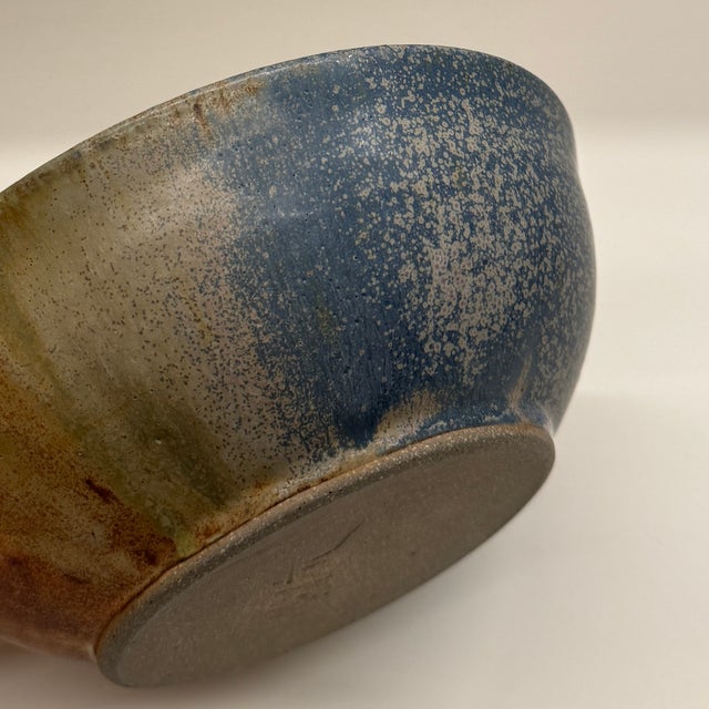 Early 21st Century Signed Mid-Century Glazed Stoneware Bowl – Don Walton Studio Pottery For Sale - Image 5 of 12