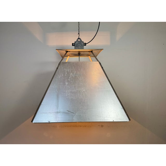 Large Industrial Factory Pendant Lamp from Elektrosvit, 1970s For Sale - Image 14 of 18