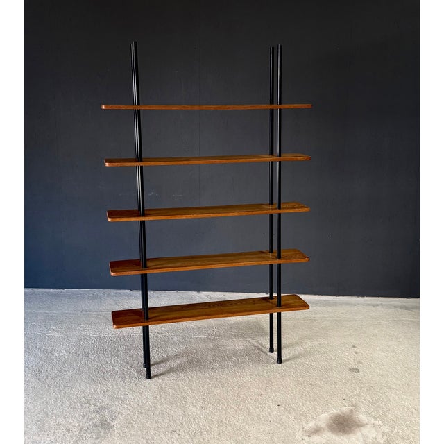 Mid-Century Modern Mid-Century Modern Dutch Stick Shelving Unit by W. Lutjens, Netherlands, 1960s For Sale - Image 3 of 18