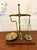 A fine and complete Victorian brass and mahogany apothecary balance scale by the respected makers Day & Millward Limited,...