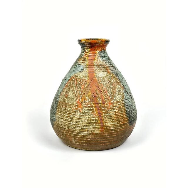 This splendid ceramic vase was made by the Sardinian master ceramist Claudio Pulli. Made in Italy in the 1970s. Claudio...
