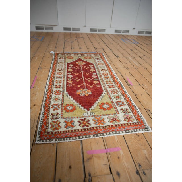 Vintage Distressed Oushak Rug Runner - 2'7" X 5'3" For Sale - Image 4 of 11