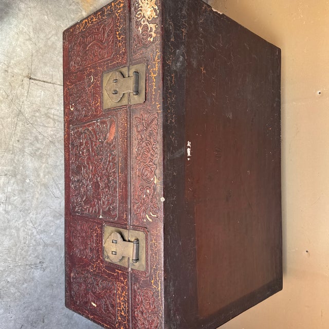 Antique Chinese Trunk For Sale - Image 4 of 11