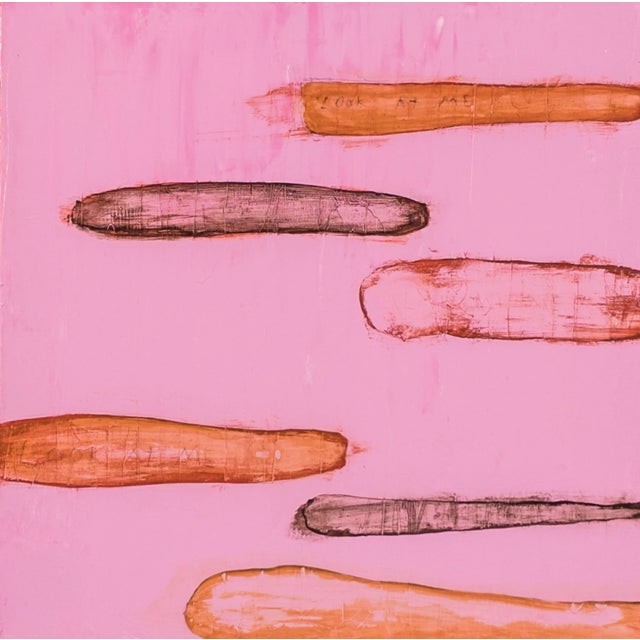 "Look at Me #9" Contemporary Original Abstract Acrylic Painting by Vincent Salvati For Sale