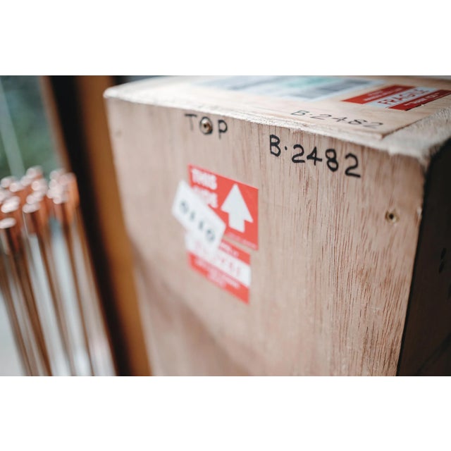 2020s Large Bertoia Studios 24-Rod 'Star of Sound / B-2482' Copper & Brass Sculpture For Sale - Image 5 of 13