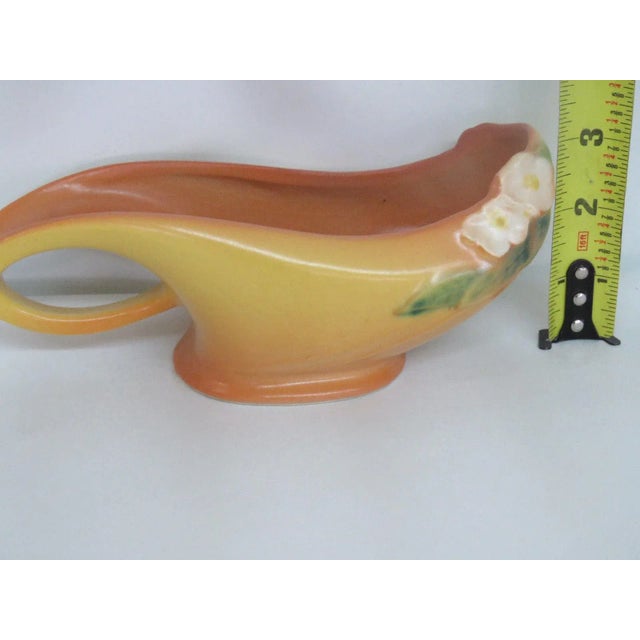 Ceramic Roseville Pottery 954 7 Mock Orange Yellow Planter For Sale - Image 7 of 10