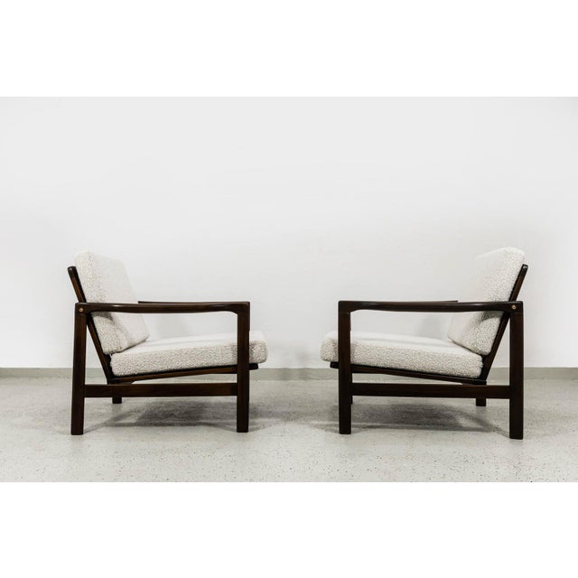 1960s Mid-Century Modern Armchairs by Zenon Bączyk, 1960s, Set of 2 For Sale - Image 5 of 14
