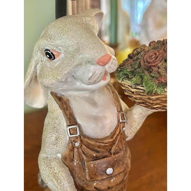 Textile Late 20th Century Bunny Rabbit Lamp in the Style of Henri Chrisdon For Sale - Image 7 of 12