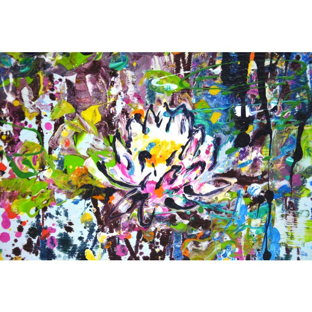 Early 21st Century Water Lilies 4.Modern Original Painting. Arts Bound For Sale - Image 5 of 7