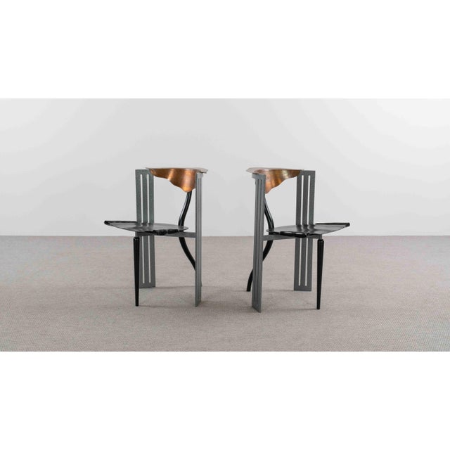 Set of two armchairs, model "ota otanek," designed in the 1980s by borek sipek. Manufactured by vitra. A rare, iconic...