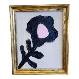 Modern Poppy Painting by Bryan Boomershine, Framed