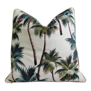 Tropical Coastal Coconut Palm Tree Feather/Down Pillow