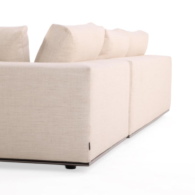 Minotti Hamilton 3-Piece Sectional on Chrome Base For Sale In Philadelphia - Image 6 of 13