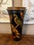 Cabin Vintage English Planter Jardiniere Urn Bird Decoupage Black Tole Aviary Décor For Sale - Image 3 of 18