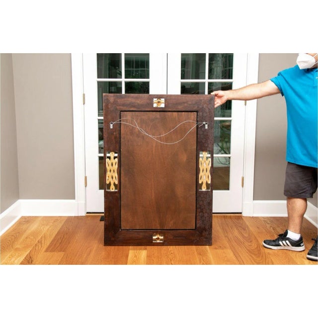 Vintage Harrison & Gil Dauphine Large Scroll Gilt Beveled Wall Mirror For Sale - Image 10 of 13