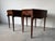 1960s Vintage Mahogany Pembroke Drop-Leaf Nightstands – Pair For Sale - Image 5 of 13